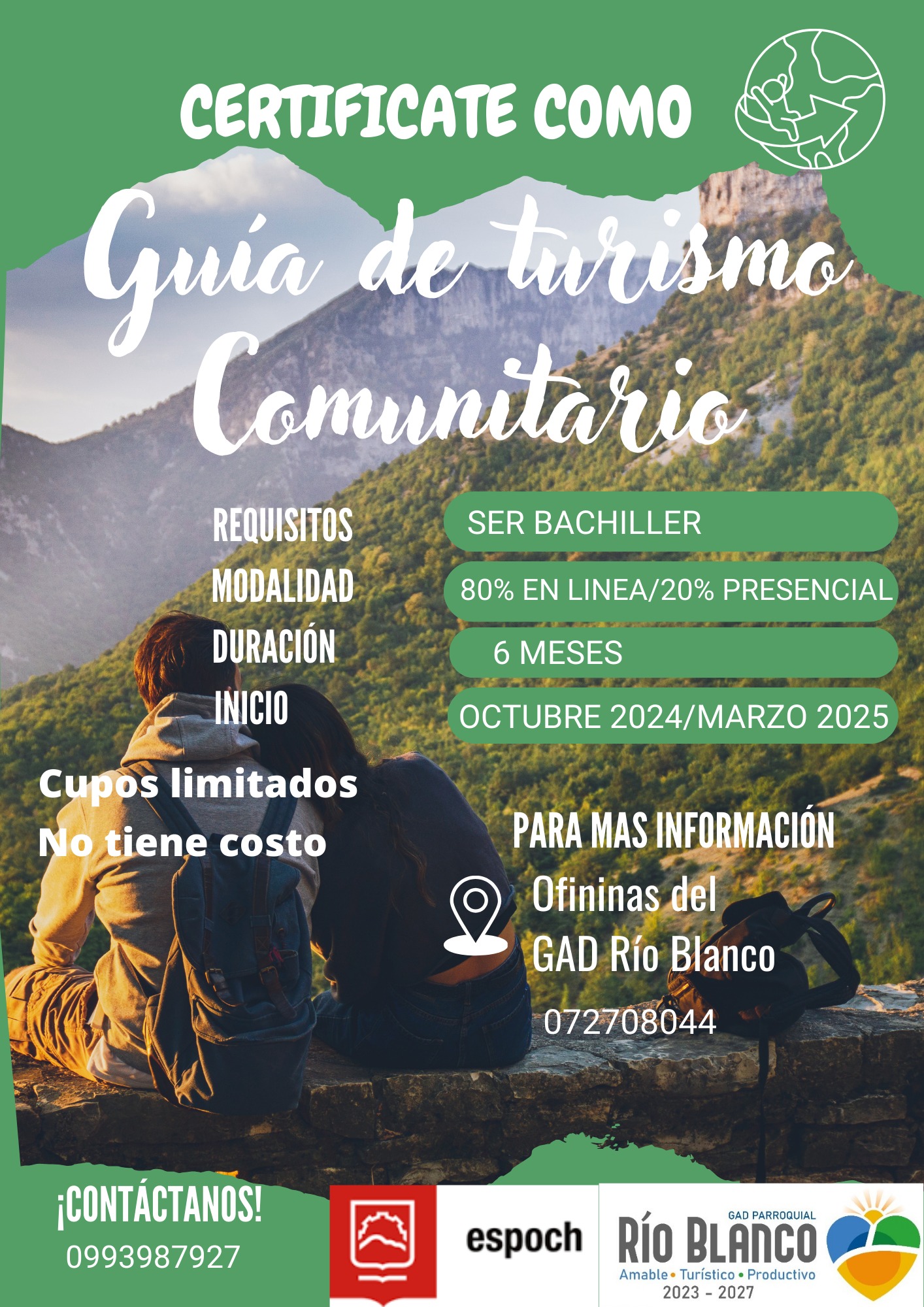 Certifícate como Guía de Turismo Comunitario del Gab de Rio Blanco